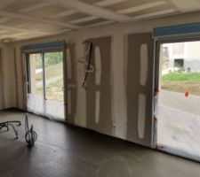 Bandes placo terminées