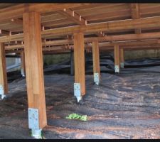 Exemple de poteau pour terrasse sur pilotis