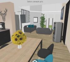 Simulation Home By Me V2 - Séjour et Salon
