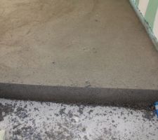 Vue depuis le bac de douche...