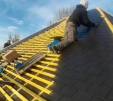 Pose de la couverture par Ets Mallet