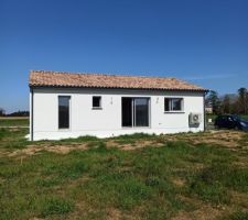 Enduit crépis gratte blanc terminer