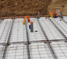 Préparation dalle (vue sur tuyaux)