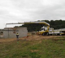 Livraison de la poutre de la mezzanine