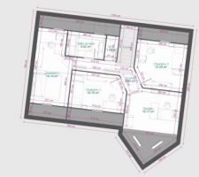 Plans des combles aménagées