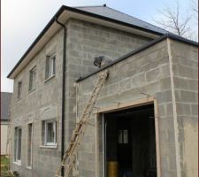 Pose enduit ext&eacute;rieur d&eacute;but des op&eacute;rations