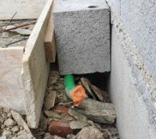 Pr&eacute;paration du futur emplacement de la PAC