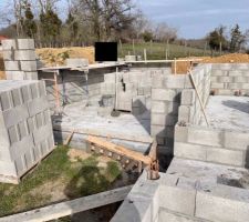 D&eacute;but montage mur