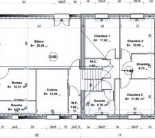 Plan avec 1 fenêtre en moins dans salon