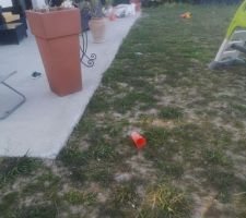Terrain legerement en pente