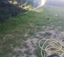 Terrain legerement en pente