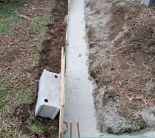 Fondations du mur de cloture