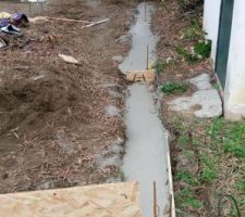 Fondations du mur de cloture