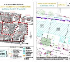Voici le plan du terrain qu'on nous a attribu&eacute; . L'entr&eacute;e se fait par le Sud .