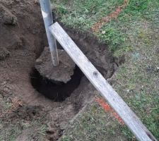 Fil à linge à son nouvelle emplacement