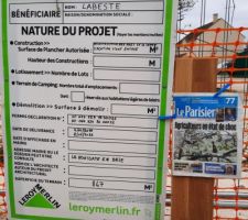 Plus de 2 mois d'affichage d'autorisation de travaux