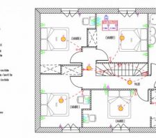 Plan électrique de base etage