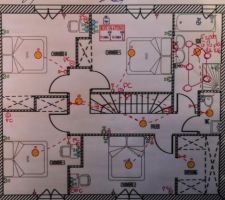 Plan électrique étage modifié