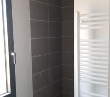 Faïence douche suite parentale : Arte One infinity gris mat