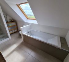 Tablier en wedi avant carrelage