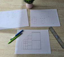 Début de projet pour le dressing sous mansarde