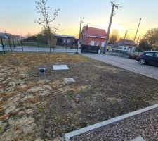 Avant du jardin avant semi
