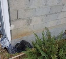 Avant l'étanchéité des murs en soubassement