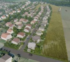 Lotissements en vues 3D.