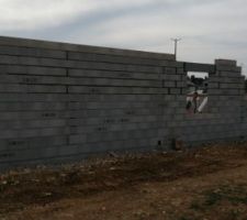 El&eacute;vation des murs : 4&egrave;me jour