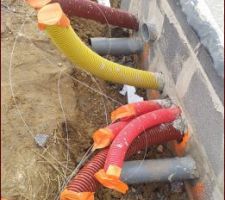 Les gaines d'évacuations (électricité, gaz, eaux usées)