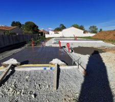 Radier maison et garage fait
