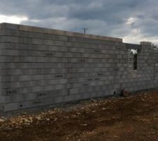 El&eacute;vation des murs : 5&egrave;me jour