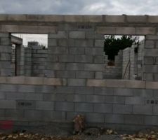 El&eacute;vation des murs : 5&egrave;me jour