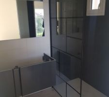 Salle de bain suite parentale presque terminée