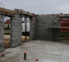 El&eacute;vation des murs : 6&egrave;me jour