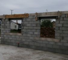 El&eacute;vation des murs : 6&egrave;me jour