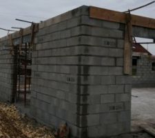 El&eacute;vation des murs : 6&egrave;me jour