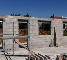 El&eacute;vation des murs : 7&egrave;me jour