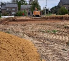 Fin de journ&eacute;e apr&egrave;s evacuation des terres