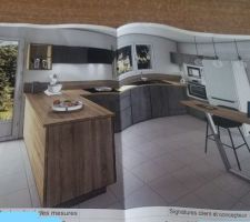 Notre future cuisine.
On a choisi le cuisiniste socoo'c. Nous en sommes ravi (3D).