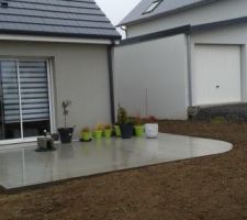 Terrasse en béton