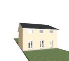 Rendu 3D façade côté rue