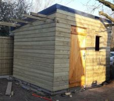 La cabane presque terminée