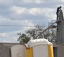 Le premier pignon est en cours