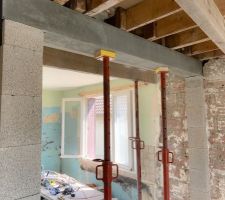 Vue d'ensemble du coffrage fini.