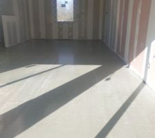 Chape coulé au RDC