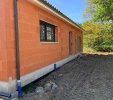 Après petit remblais des terres