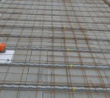 Ferraillage et chainage en attendant coulage dalle