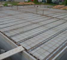 Ferraillage et chainage en attendant coulage dalle
