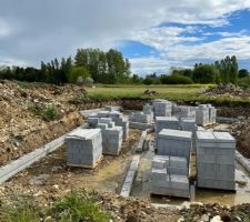 Début d?élévation pour vide sanitaire